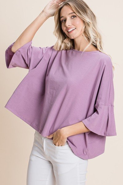 Solid Cotton Casual Top - Absolute Fashion 2020