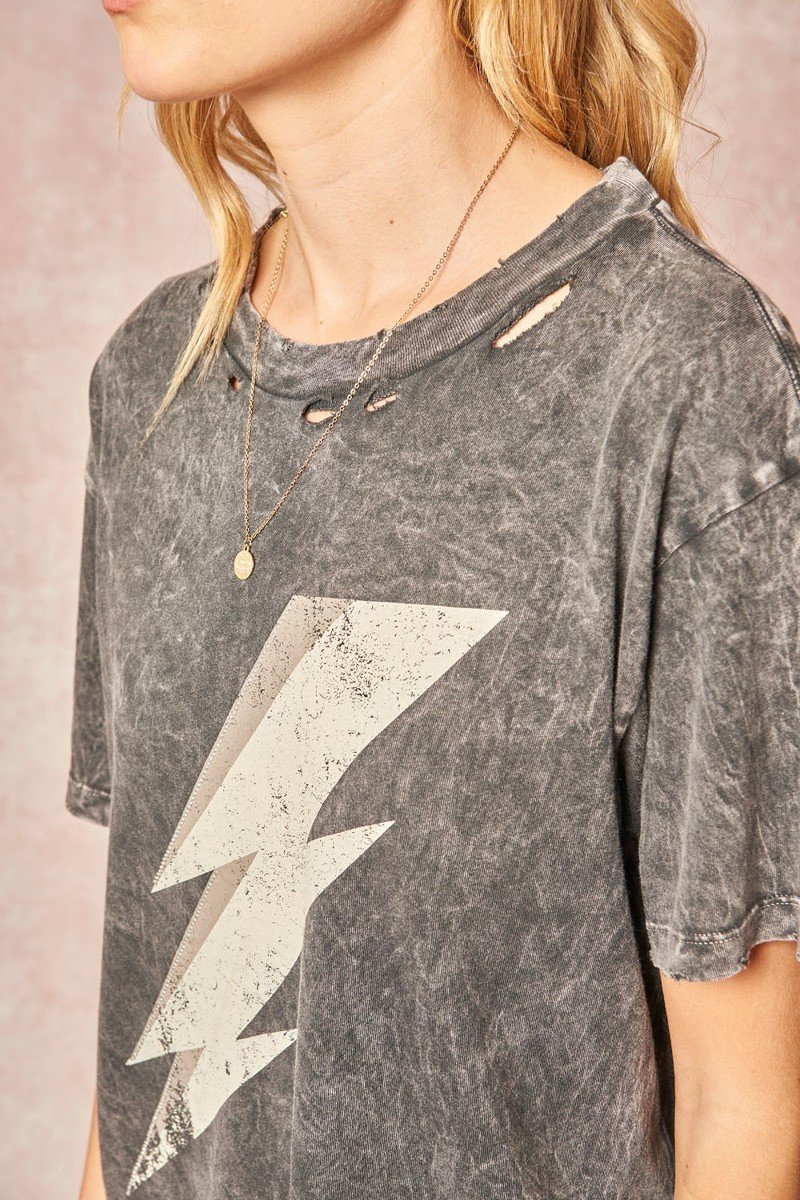 A Mineral Washed Graphic T-shirt - Absolute Fashion 2020