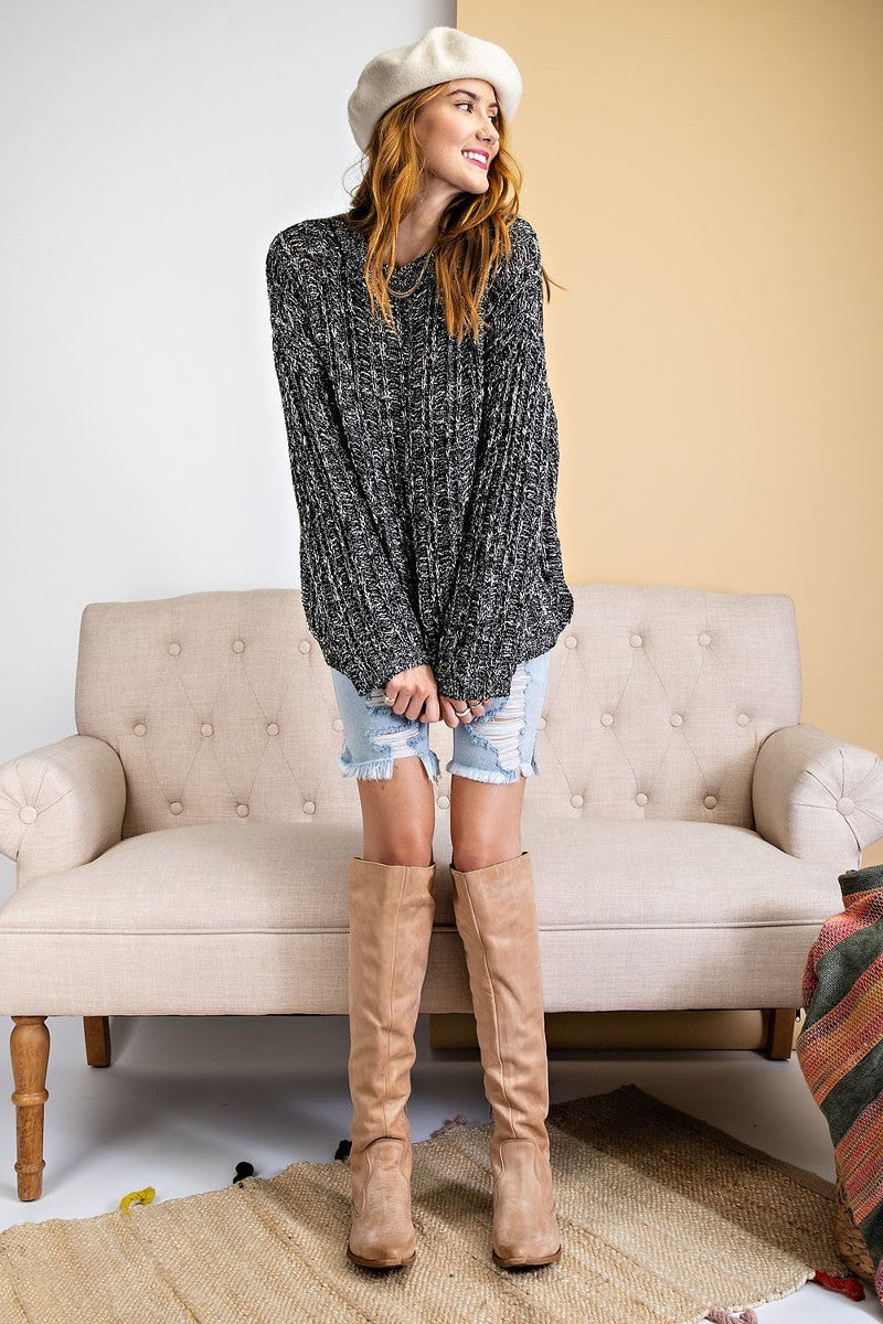 Textured Knitted Sweater - Absolute Fashion 2020