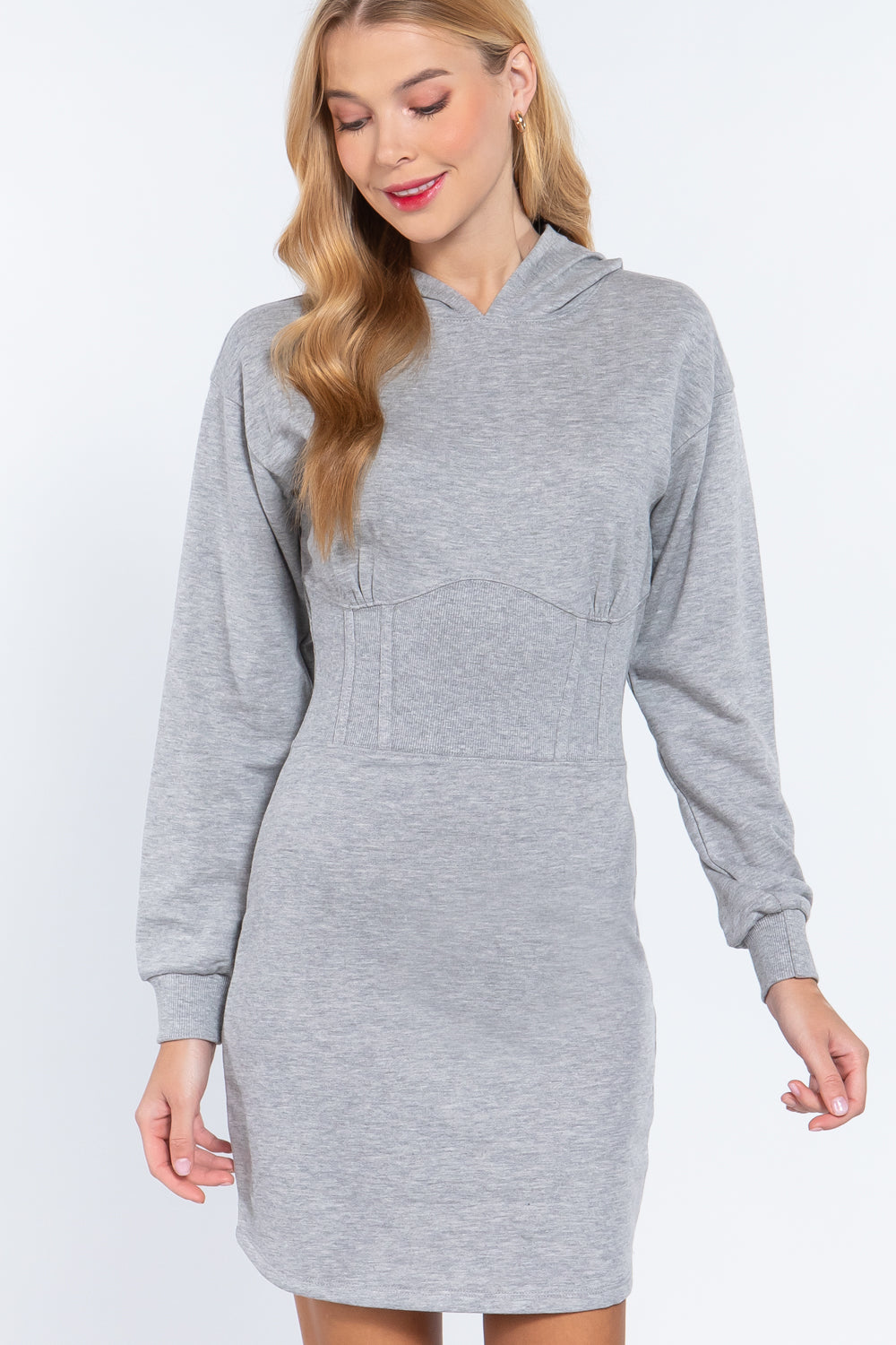 Hoodie French Terry Mini Dress - Absolute Fashion 2020