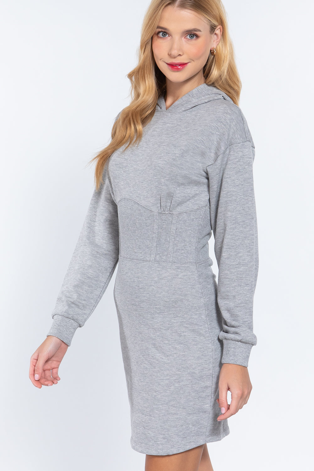 Hoodie French Terry Mini Dress - Absolute Fashion 2020