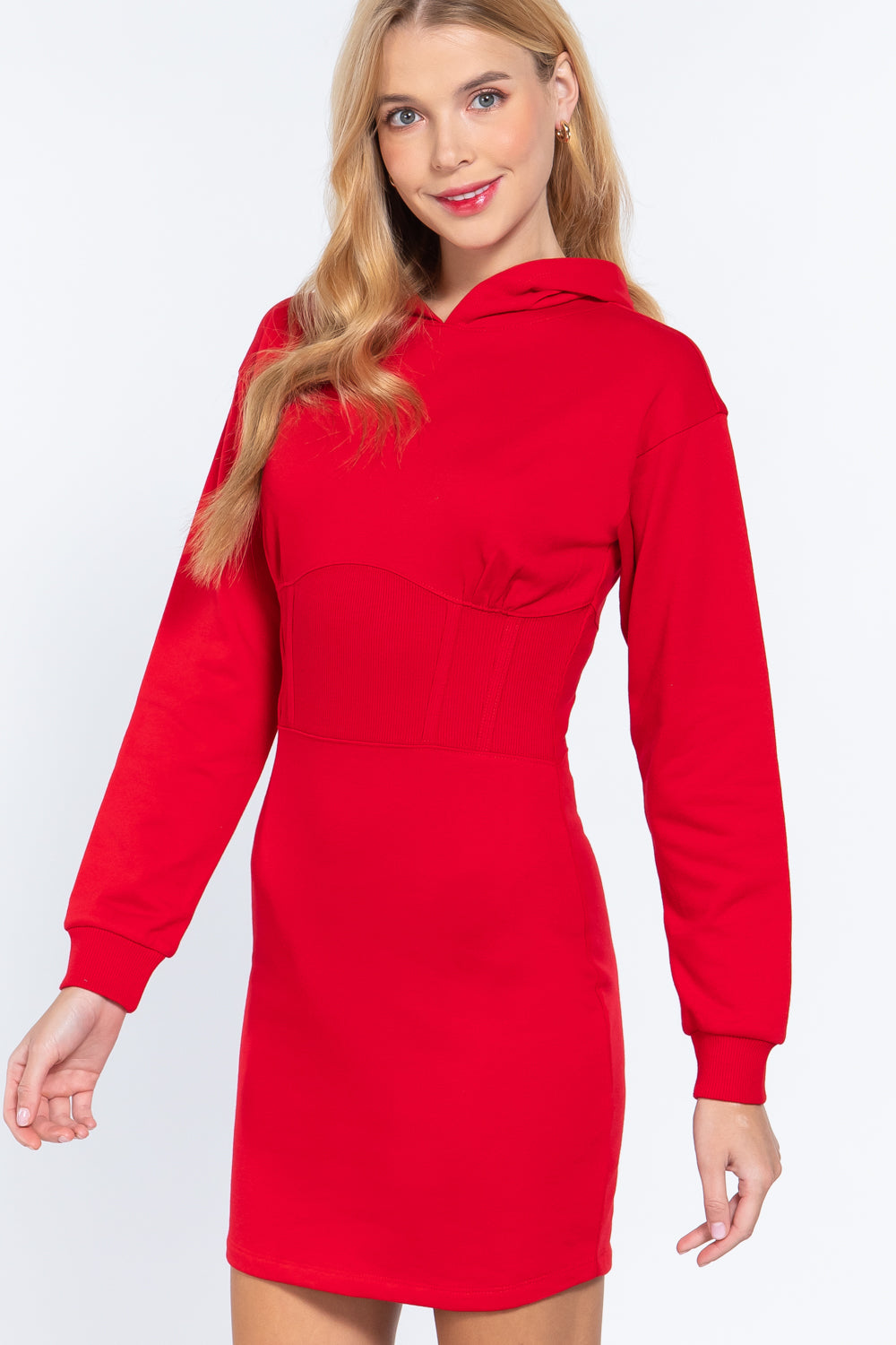 Hoodie French Terry Mini Dress - Absolute Fashion 2020