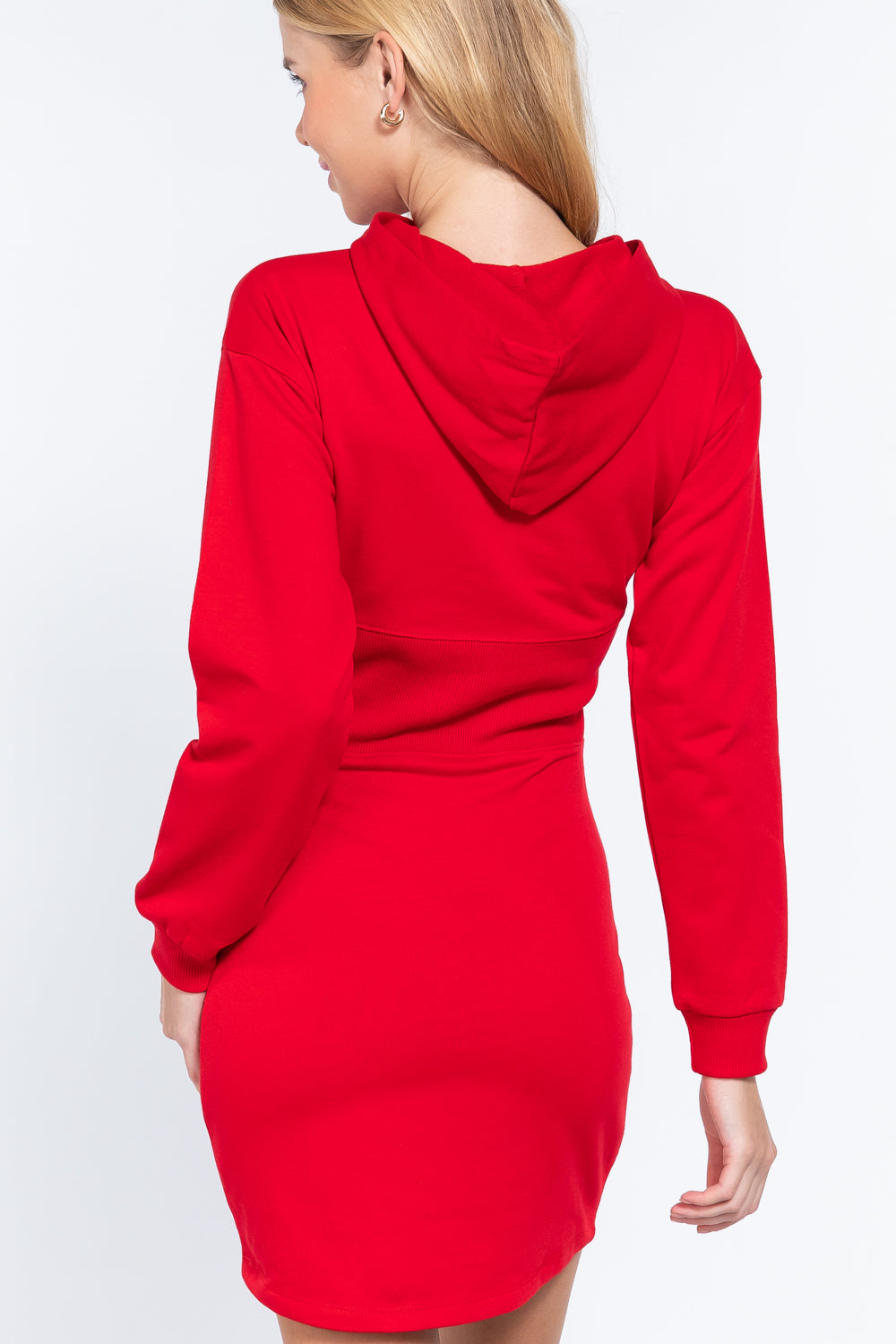 Hoodie French Terry Mini Dress - Absolute Fashion 2020