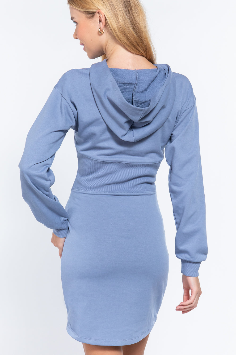 Hoodie French Terry Mini Dress - Absolute Fashion 2020