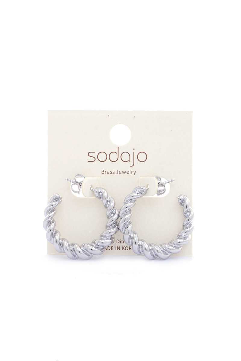 Croissant Open Circle Earring - Absolute Fashion 2020