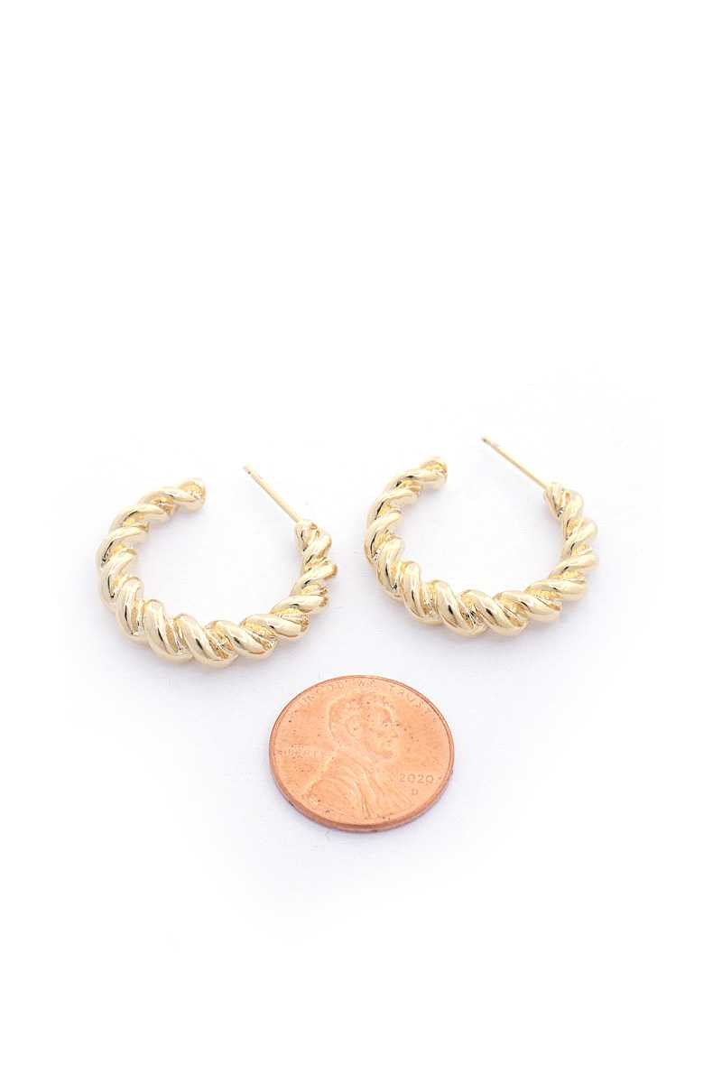 Croissant Open Circle Earring - Absolute Fashion 2020