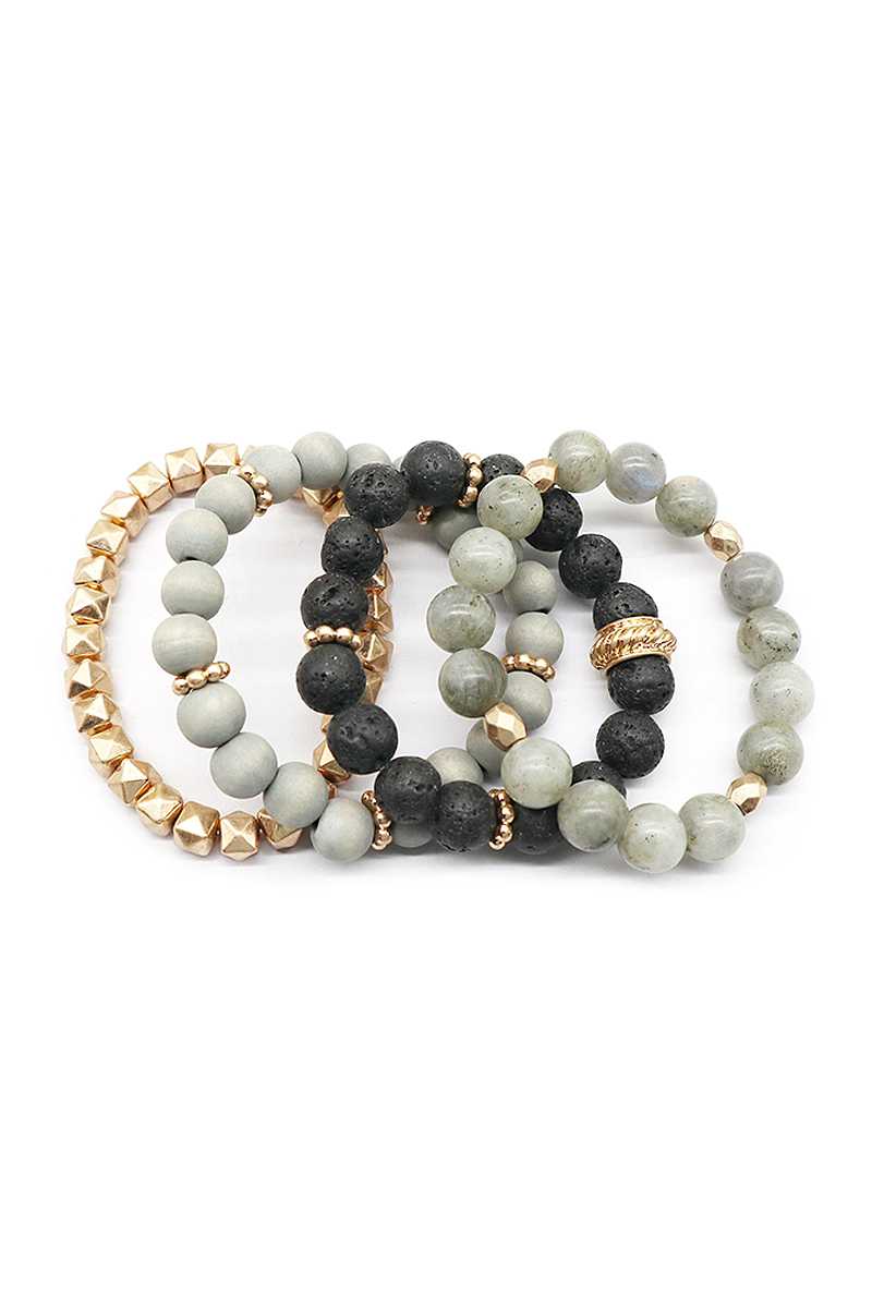 Fashion Ball Bead Metal Bracelet Set - Absolute Fashion 2020