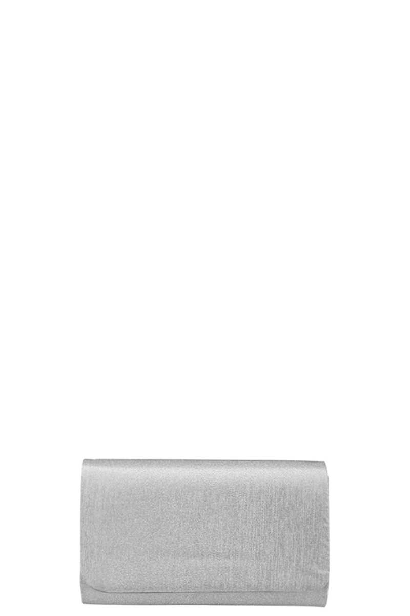 Stylish Plain Glitter Sparkle Chain Clutch Bag - Absolute Fashion 2020