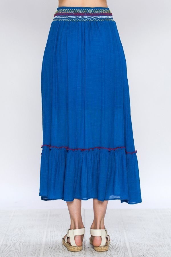 Gauze Skirt Features Elastic Waistband - Absolute Fashion 2020