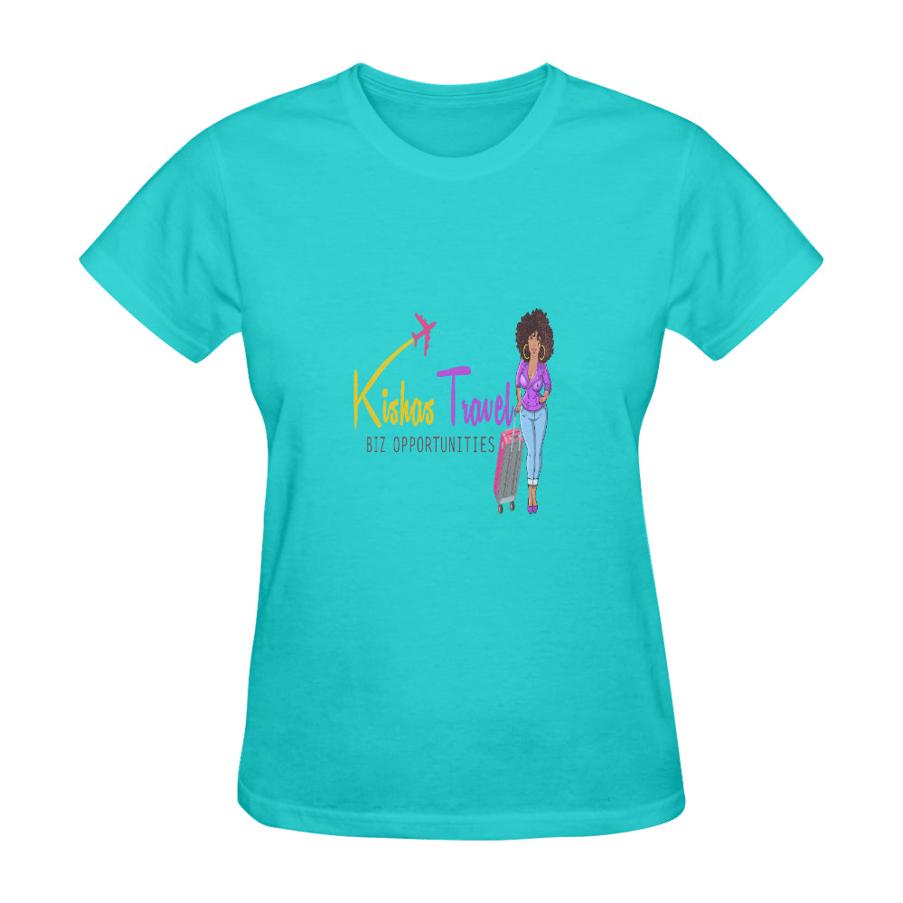 Kisha's Travel Biz Opportunities Classic Women's T-Shirt(Made in USA,Ship to USA Only)