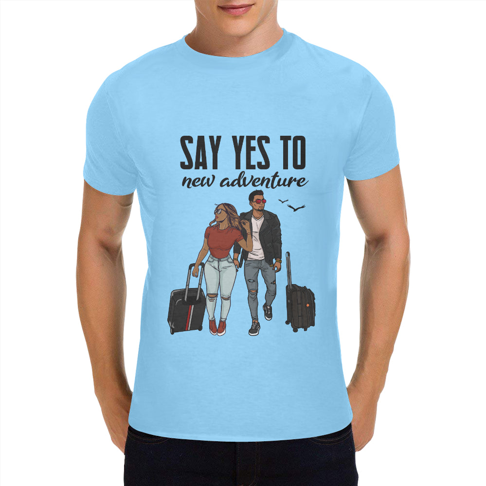 Say Yes To New Adventures Classic Men's T-Shirt(Made in USA,Ship to USA Only)