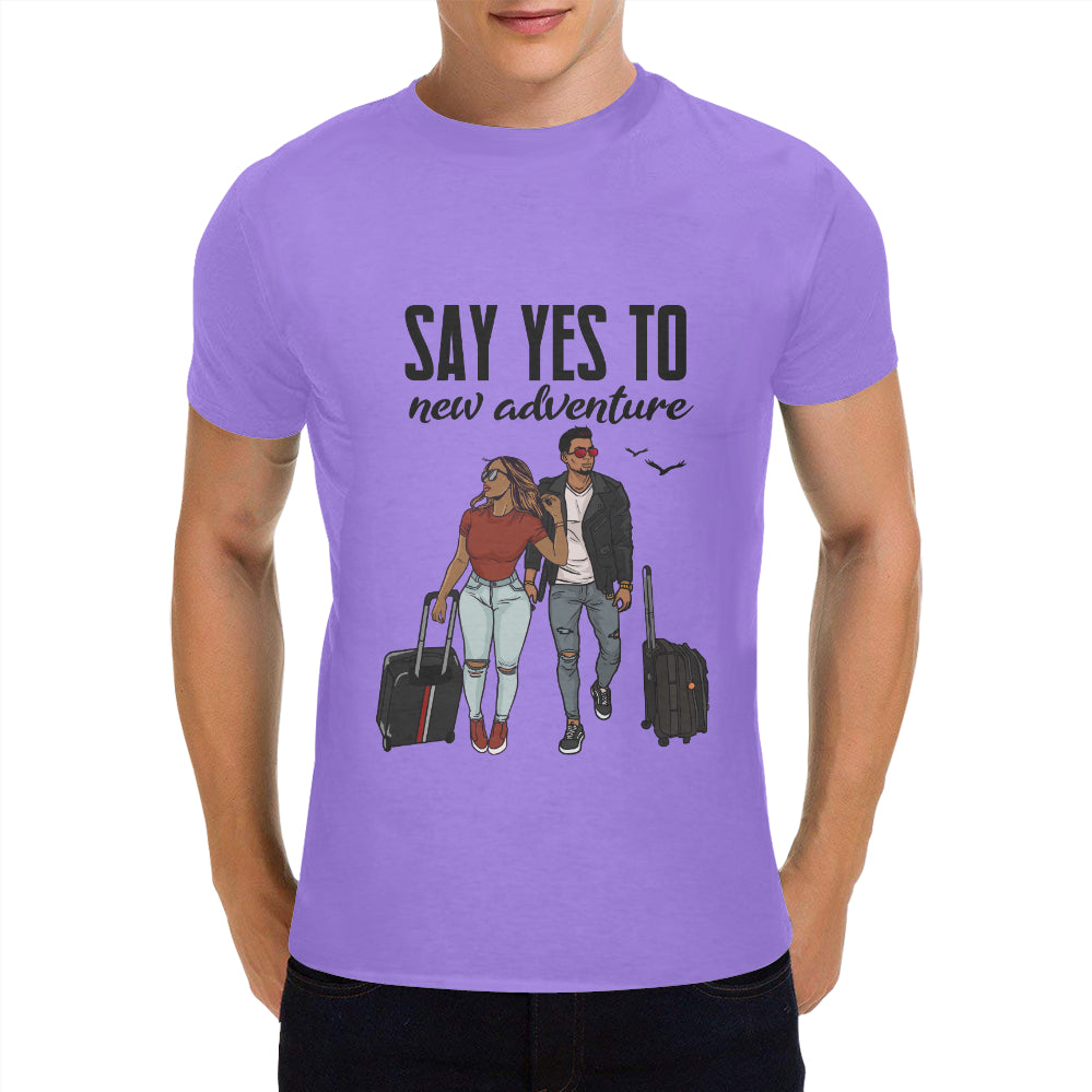 Say Yes To New Adventures Classic Men's T-Shirt(Made in USA,Ship to USA Only)