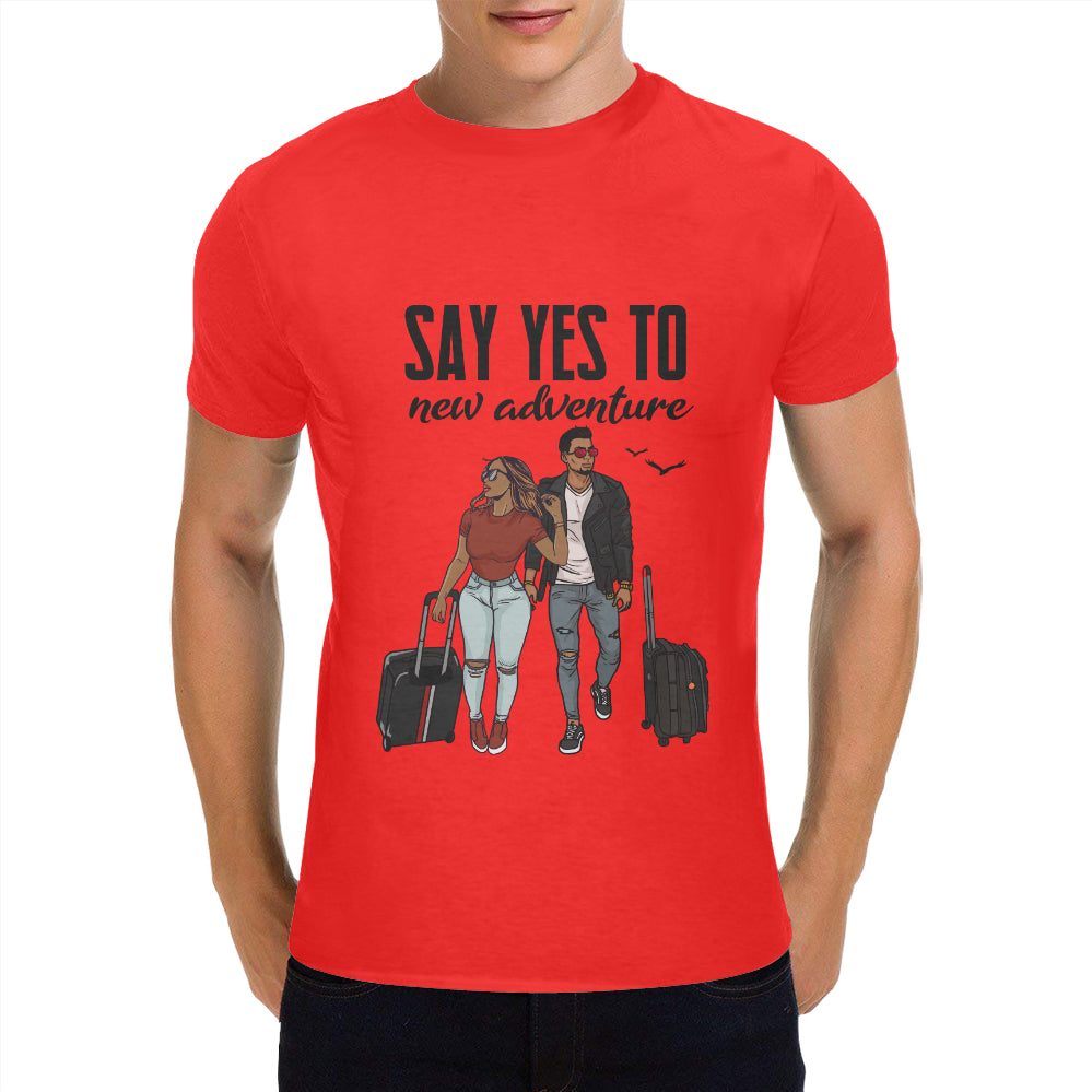 Say Yes To New Adventures Classic Men's T-Shirt(Made in USA,Ship to USA Only)