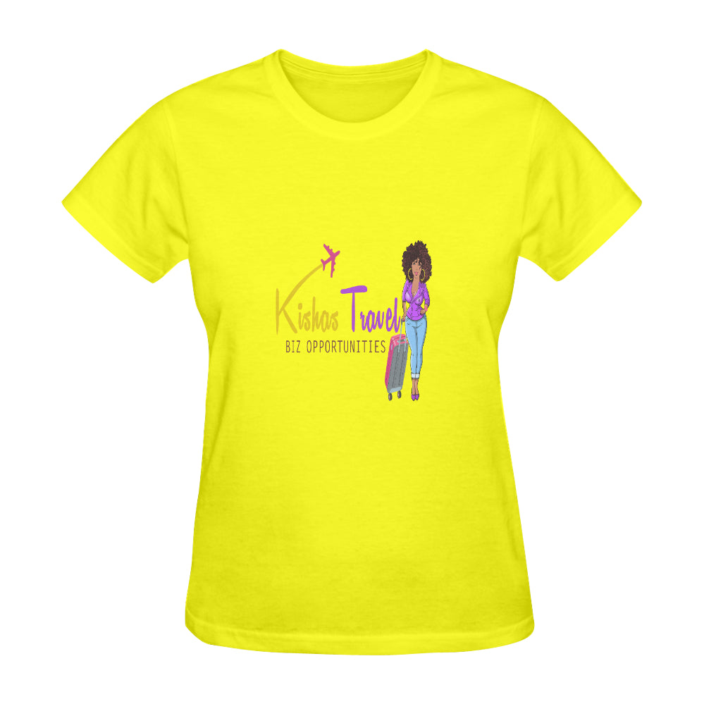 Kisha's Travel Biz Opportunities Classic Women's T-Shirt(Made in USA,Ship to USA Only)