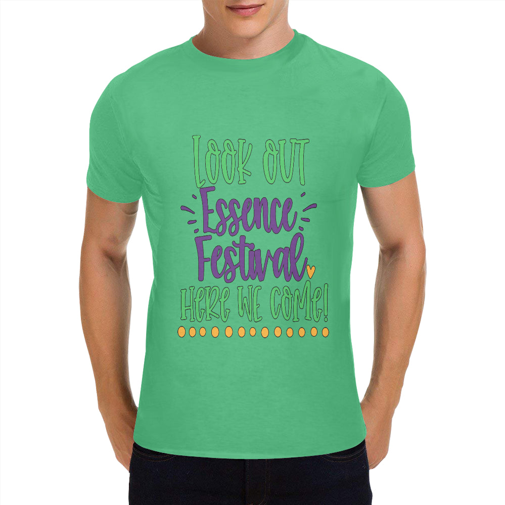 Essence Festival Men's Heavy Cotton T-Shirt (One Side Printing)(Made in USA,Ship to USA Only)