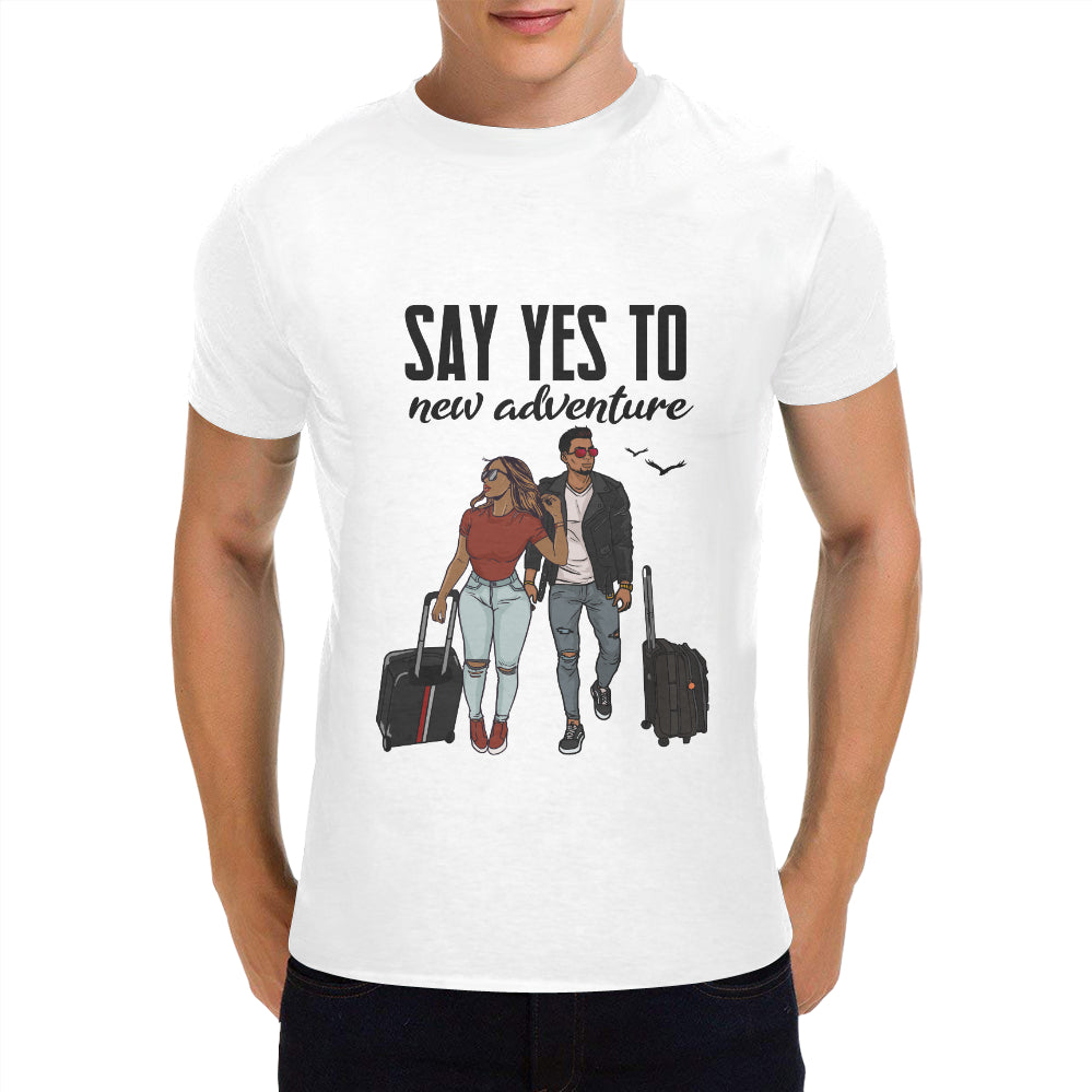 Say Yes To New Adventures Classic Men's T-Shirt(Made in USA,Ship to USA Only)