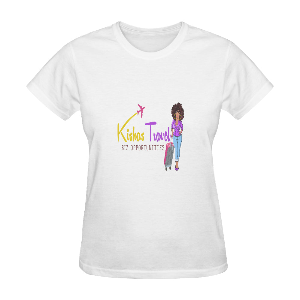 Kisha's Travel Biz Opportunities Classic Women's T-Shirt(Made in USA,Ship to USA Only)
