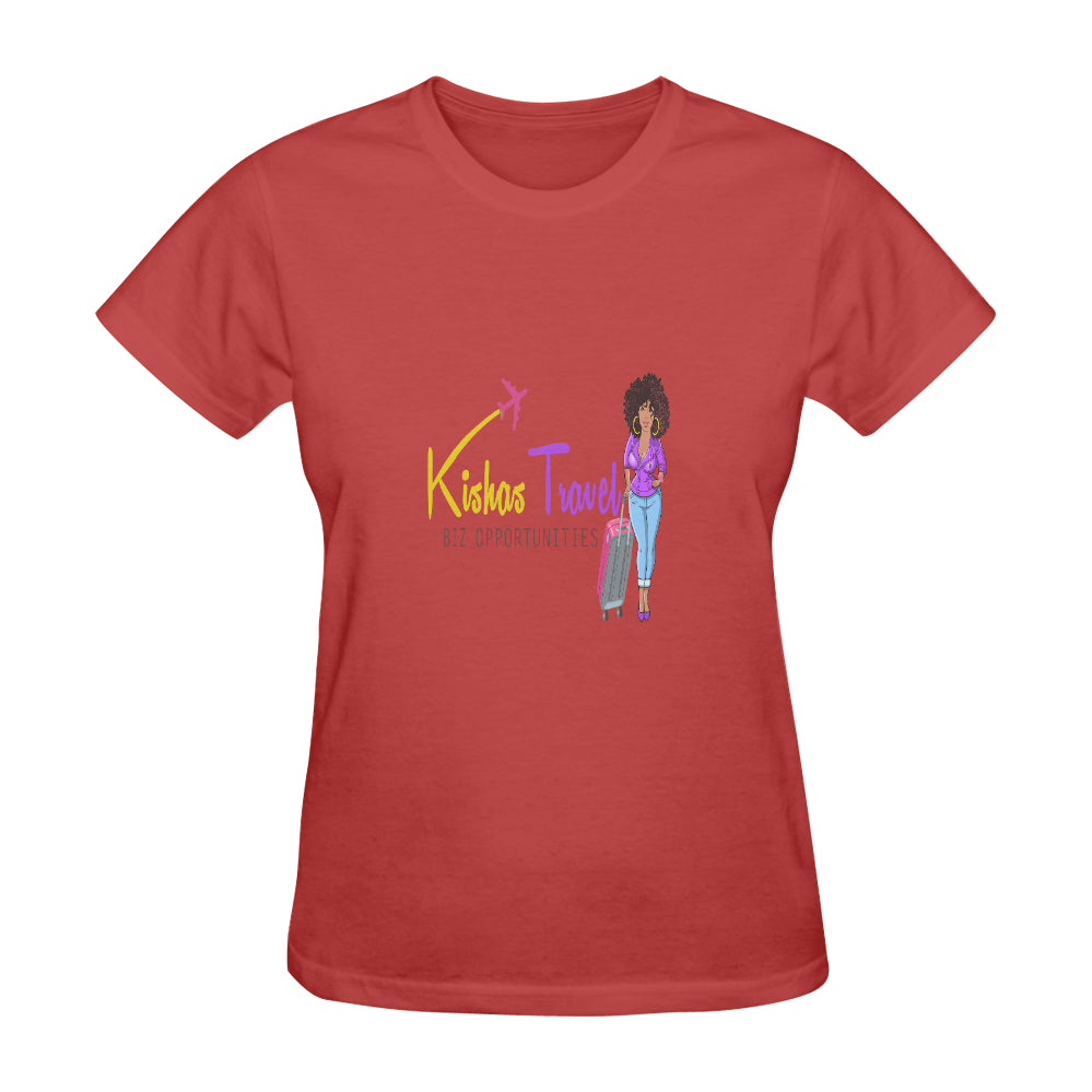 Kisha's Travel Biz Opportunities Classic Women's T-Shirt(Made in USA,Ship to USA Only)