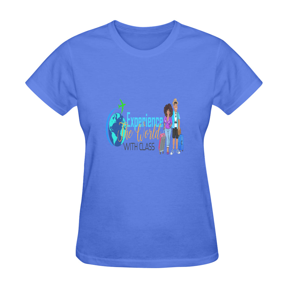 Experience The World With Class Classic Women's T-Shirt(Made in USA,Ship to USA Only)