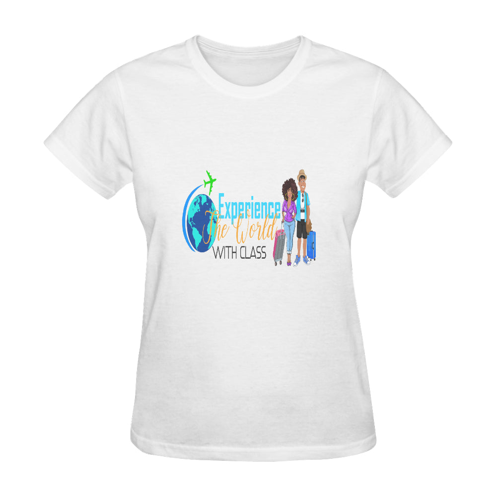 Experience The World With Class Classic Women's T-Shirt(Made in USA,Ship to USA Only)