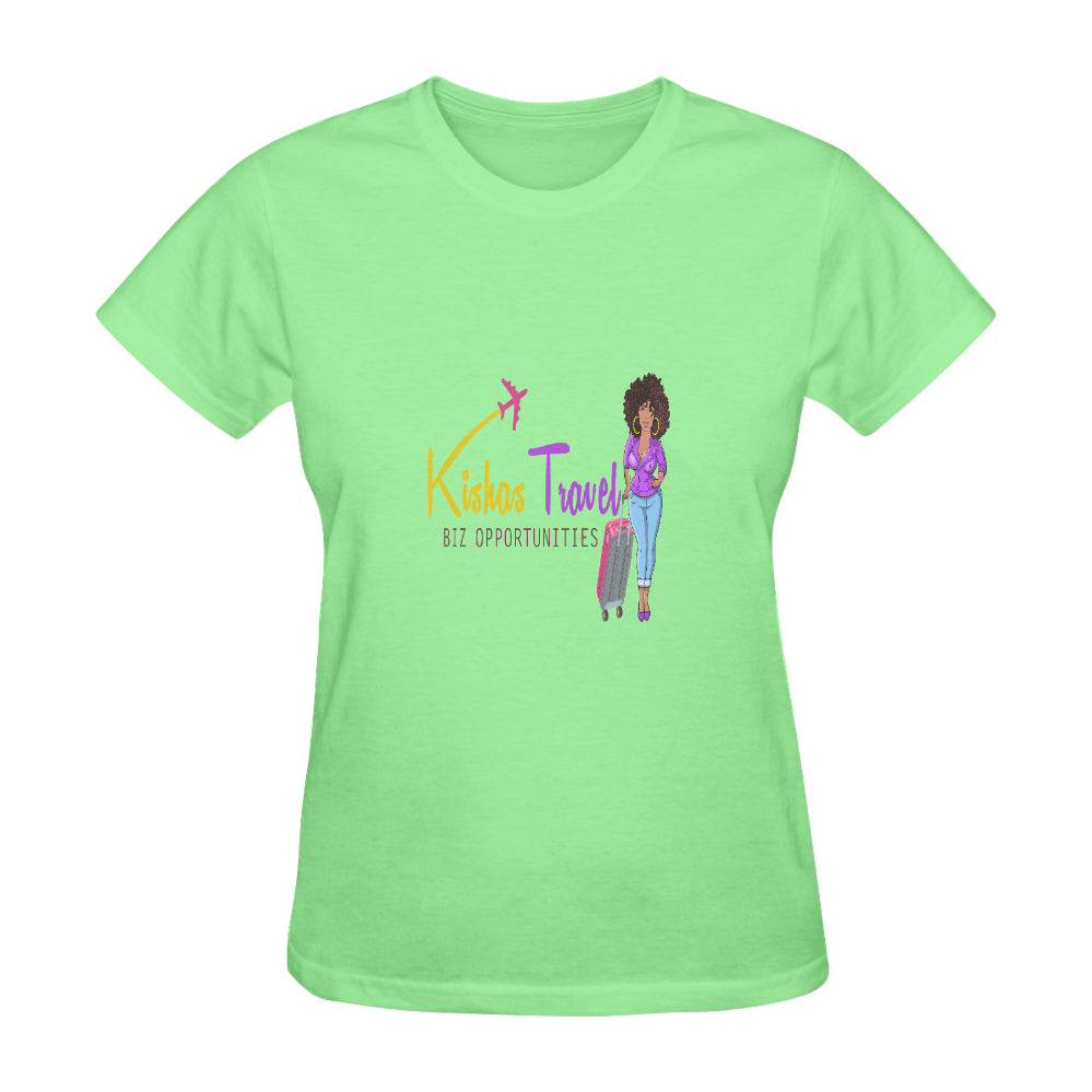 Kisha's Travel Biz Opportunities Classic Women's T-Shirt(Made in USA,Ship to USA Only)