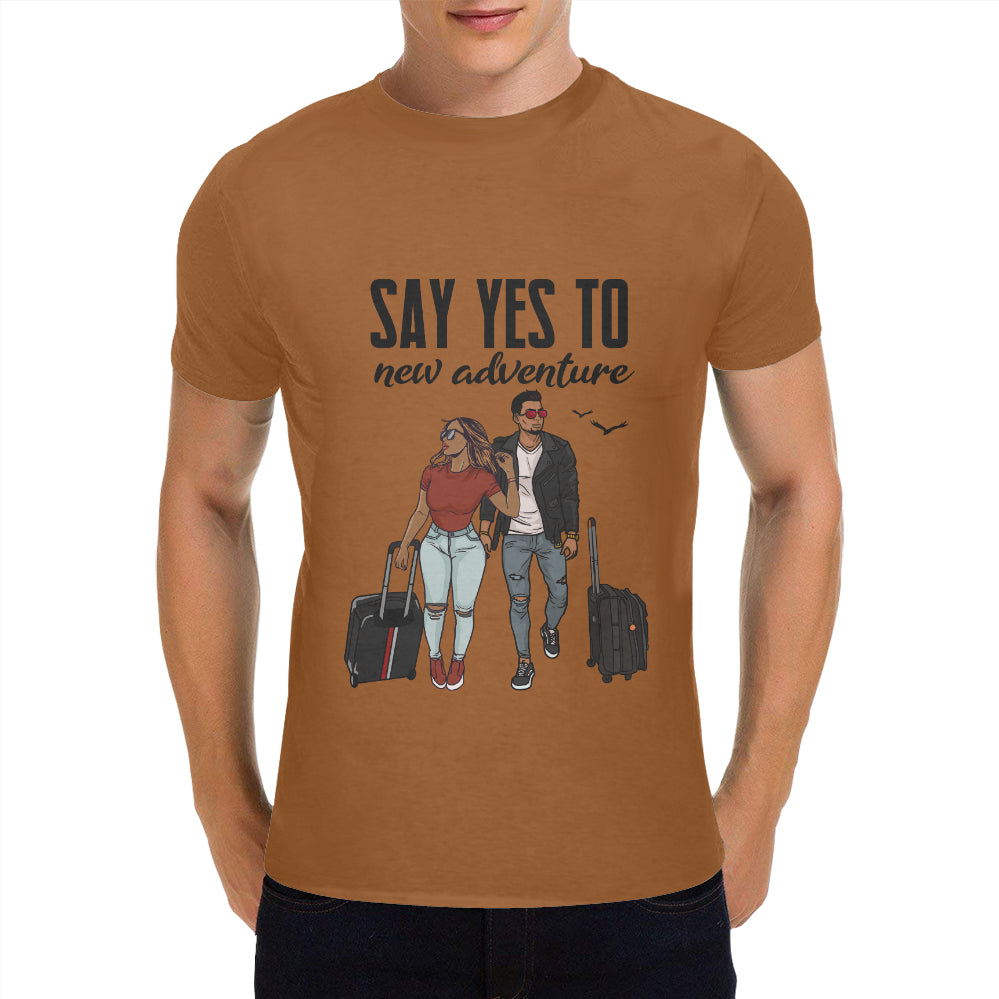 Say Yes To New Adventures Classic Men's T-Shirt(Made in USA,Ship to USA Only)