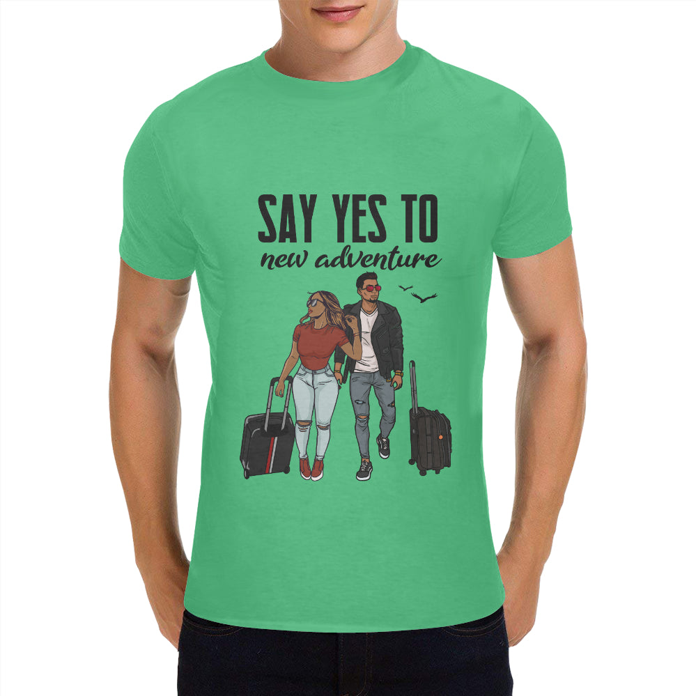 Say Yes To New Adventures Classic Men's T-Shirt(Made in USA,Ship to USA Only)