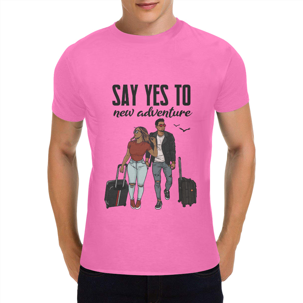 Say Yes To New Adventures Classic Men's T-Shirt(Made in USA,Ship to USA Only)