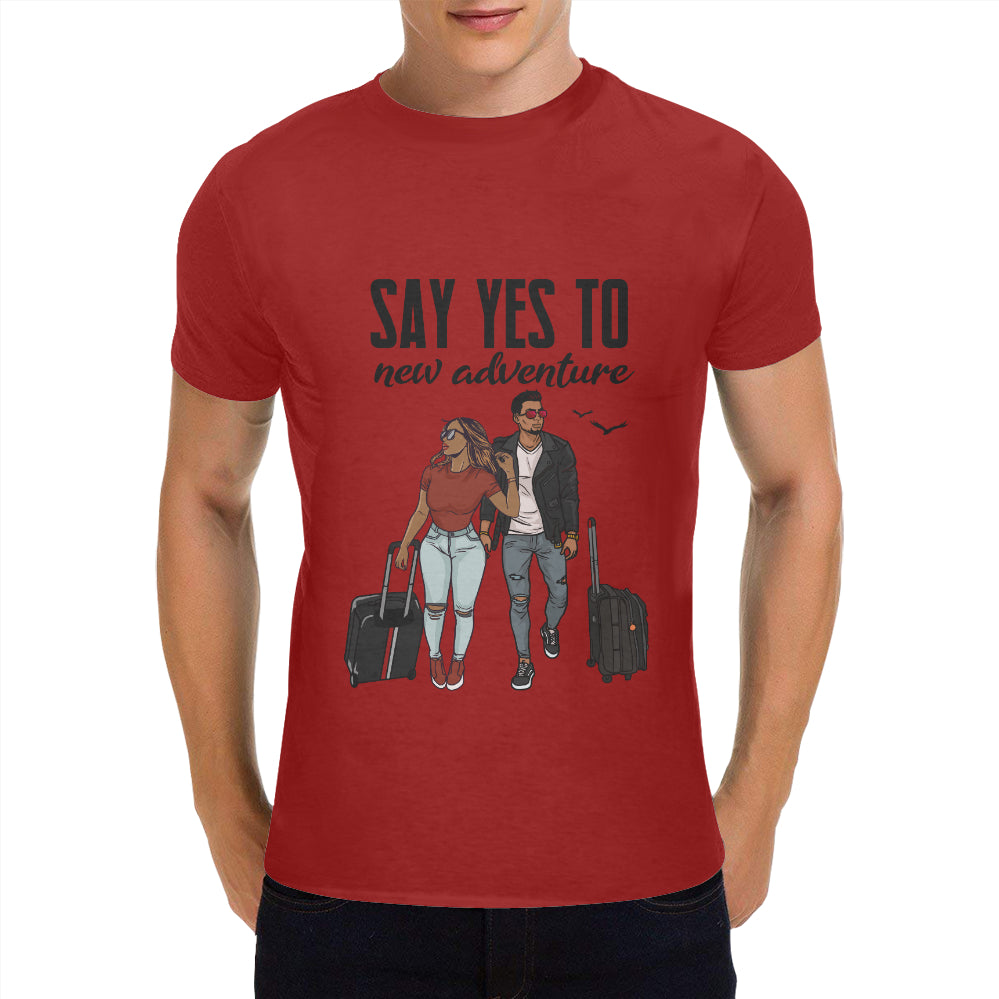 Say Yes To New Adventures Classic Men's T-Shirt(Made in USA,Ship to USA Only)