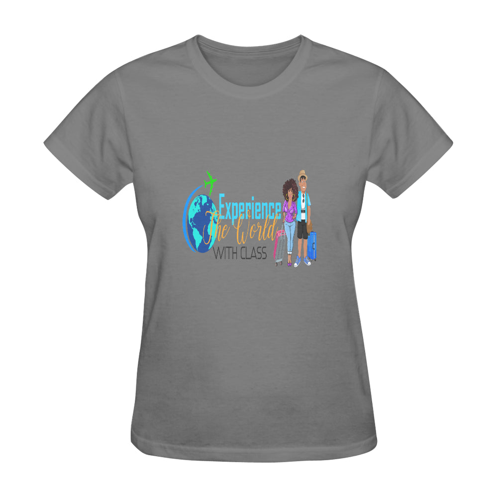 Experience The World With Class Classic Women's T-Shirt(Made in USA,Ship to USA Only)