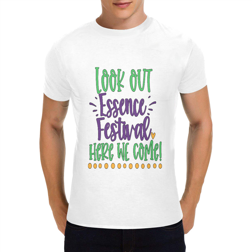 Essence Festival Men's Heavy Cotton T-Shirt (Plus-size)(Made in USA,Ship to USA Only)