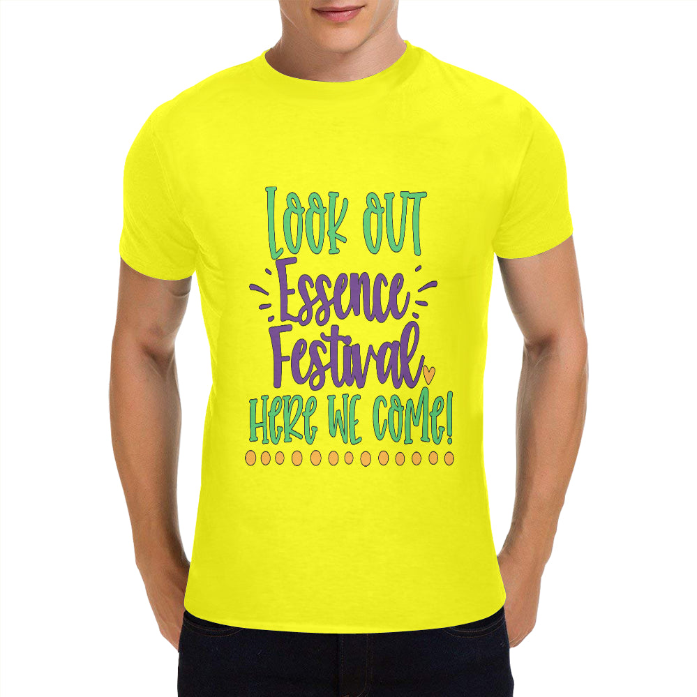 Essence Festival Men's Heavy Cotton T-Shirt (One Side Printing)(Made in USA,Ship to USA Only)