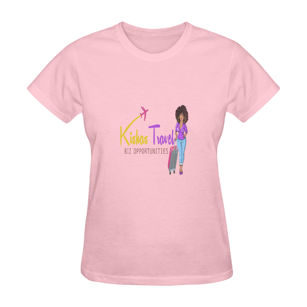 Kisha's Travel Biz Opportunities Classic Women's T-Shirt(Made in USA,Ship to USA Only)
