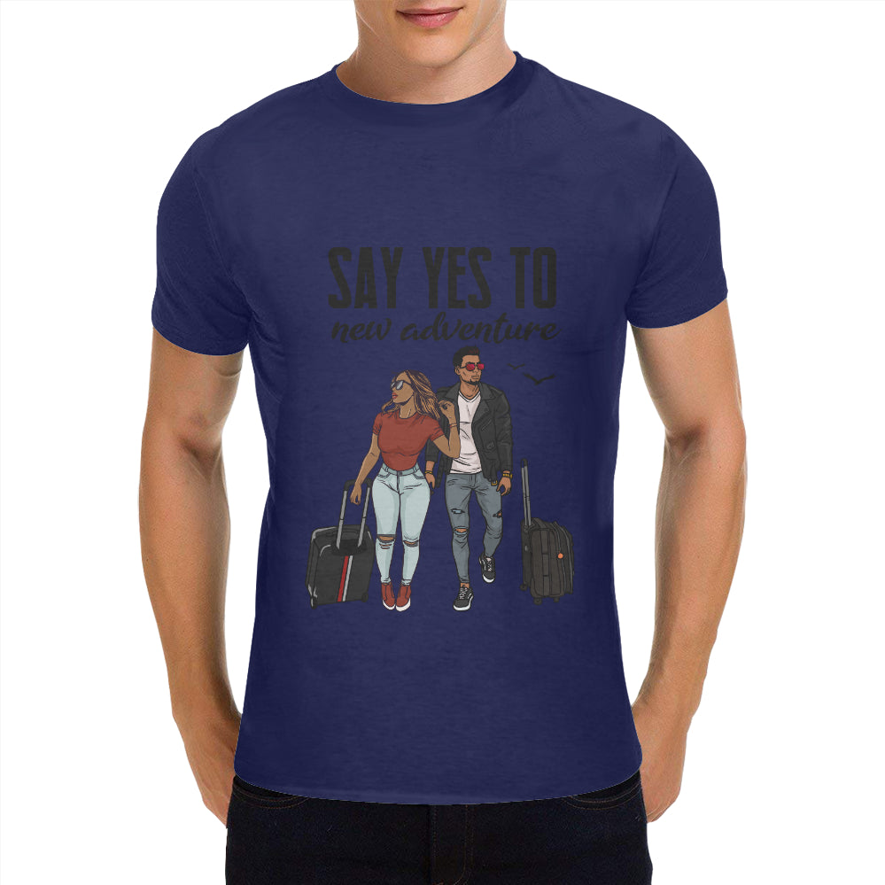 Say Yes To New Adventures Classic Men's T-Shirt(Made in USA,Ship to USA Only)