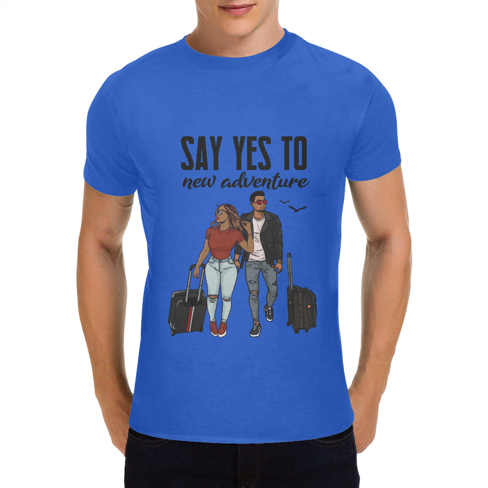 Say Yes To New Adventures Classic Men's T-Shirt(Made in USA,Ship to USA Only)