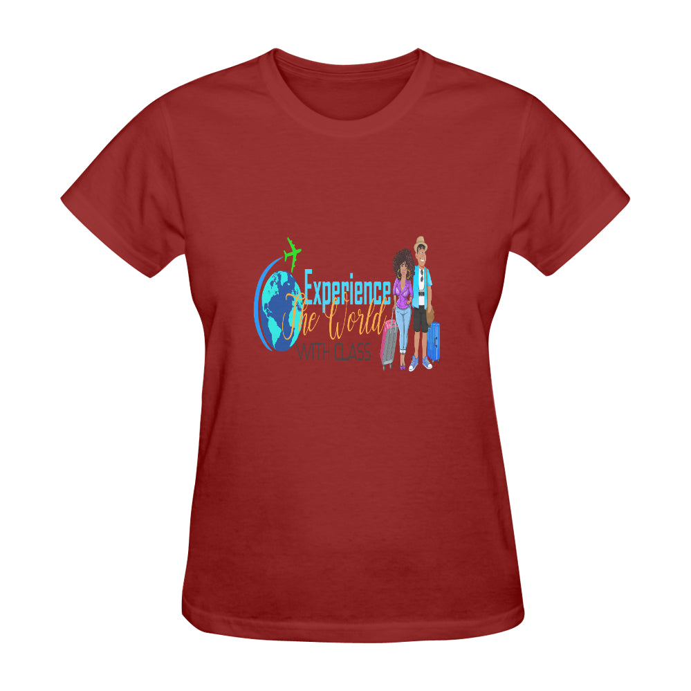 Experience The World With Class Classic Women's T-Shirt(Made in USA,Ship to USA Only)