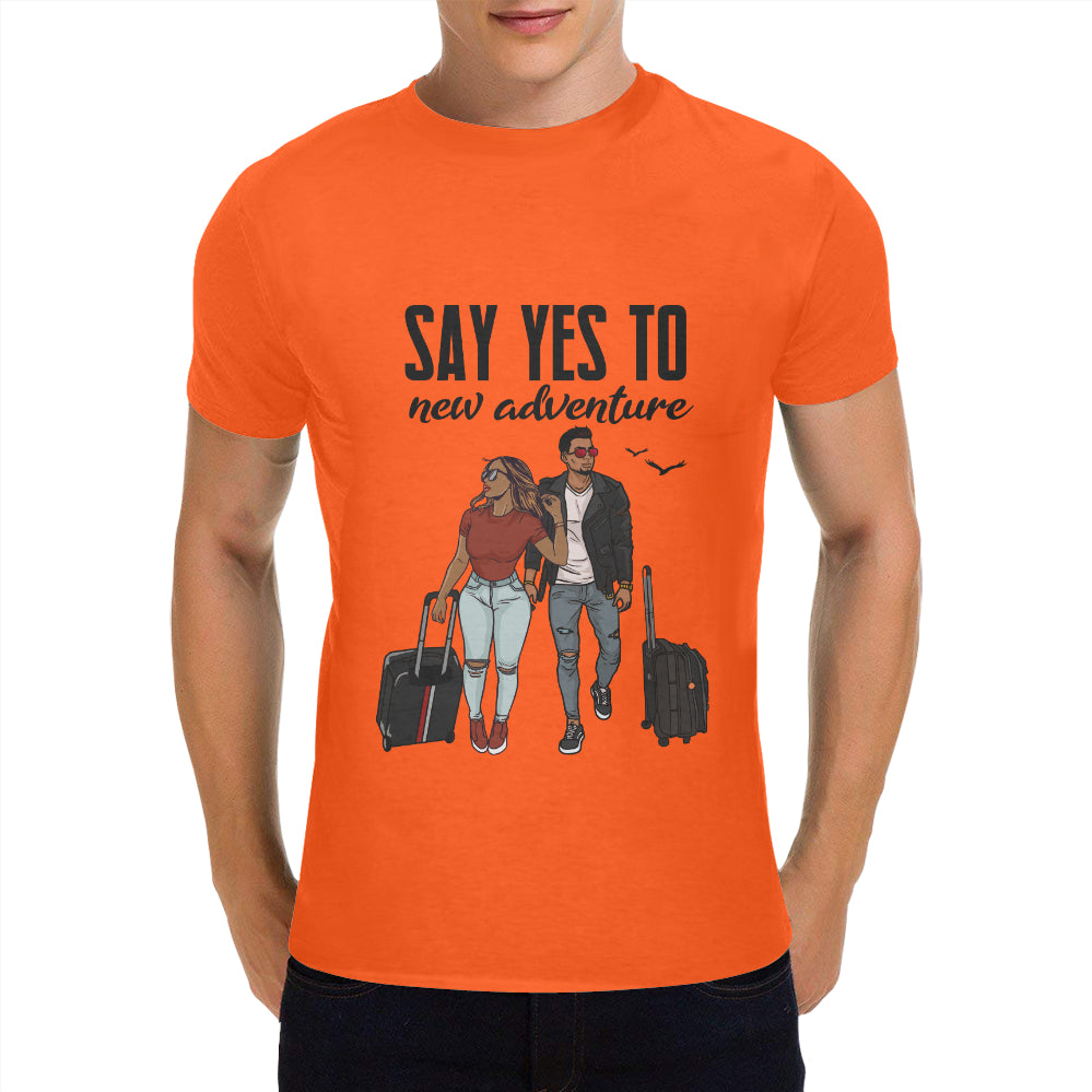 Say Yes To New Adventures Classic Men's T-Shirt(Made in USA,Ship to USA Only)