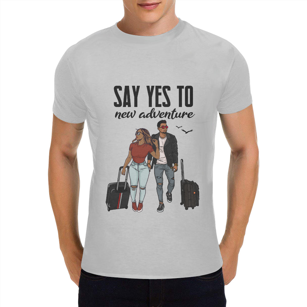 Say Yes To New Adventures Classic Men's T-Shirt(Made in USA,Ship to USA Only)