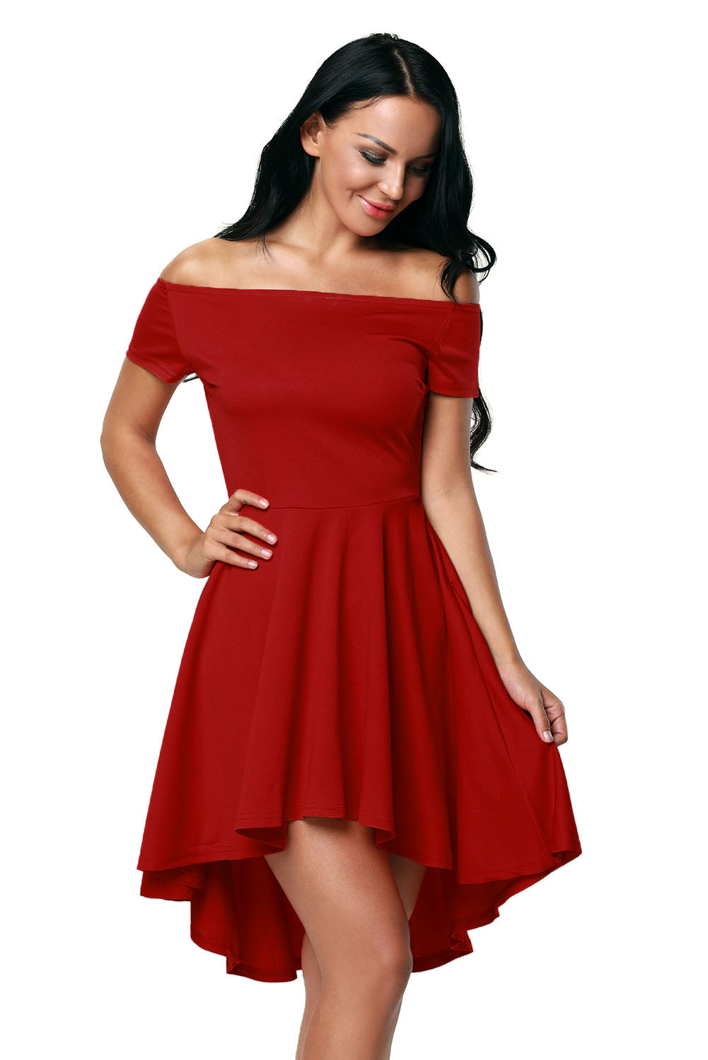 Burgundy All The Rage Skater Dress - Absolute Fashion 2020