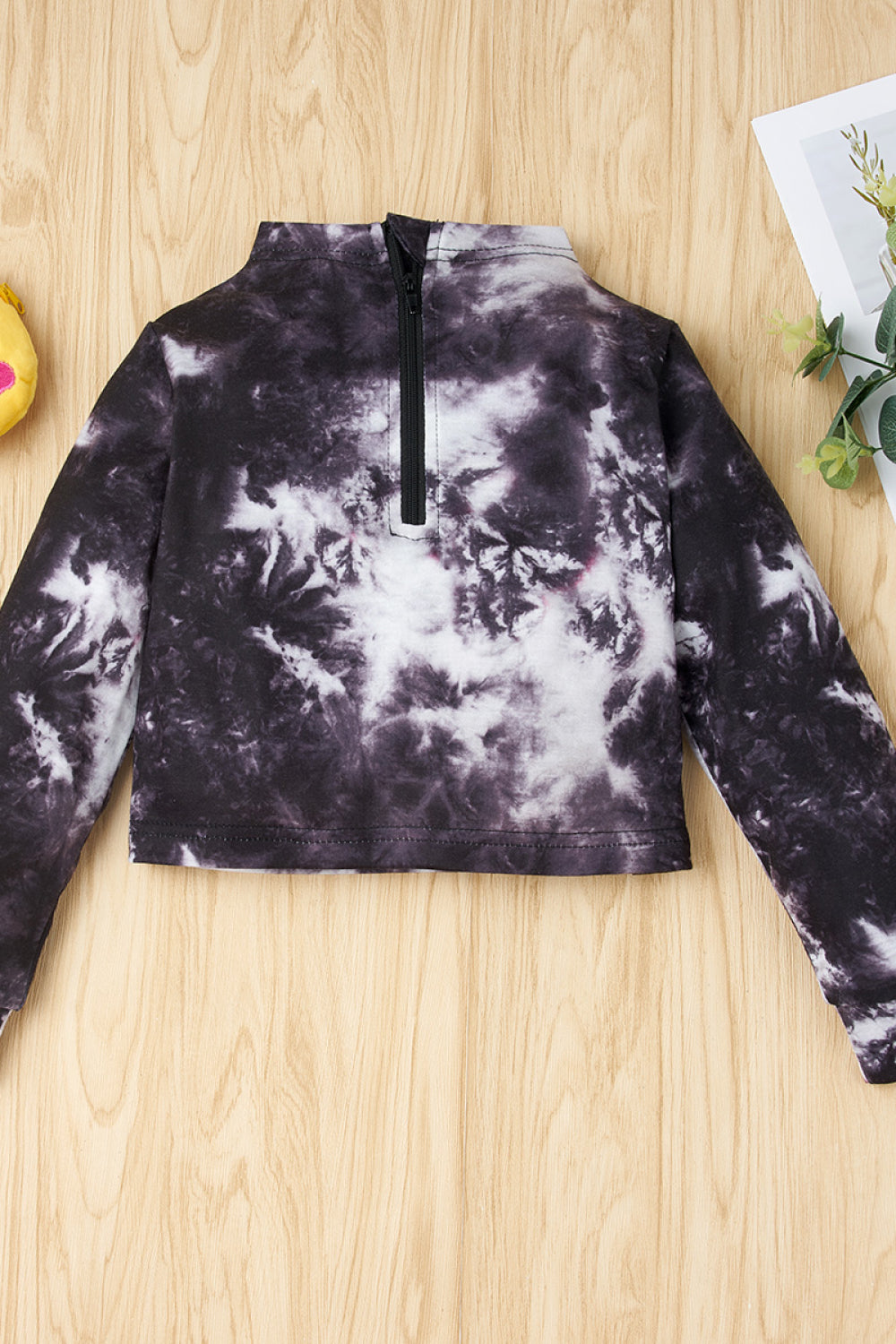 Girls Tie-dye Top and Solid Pants Set