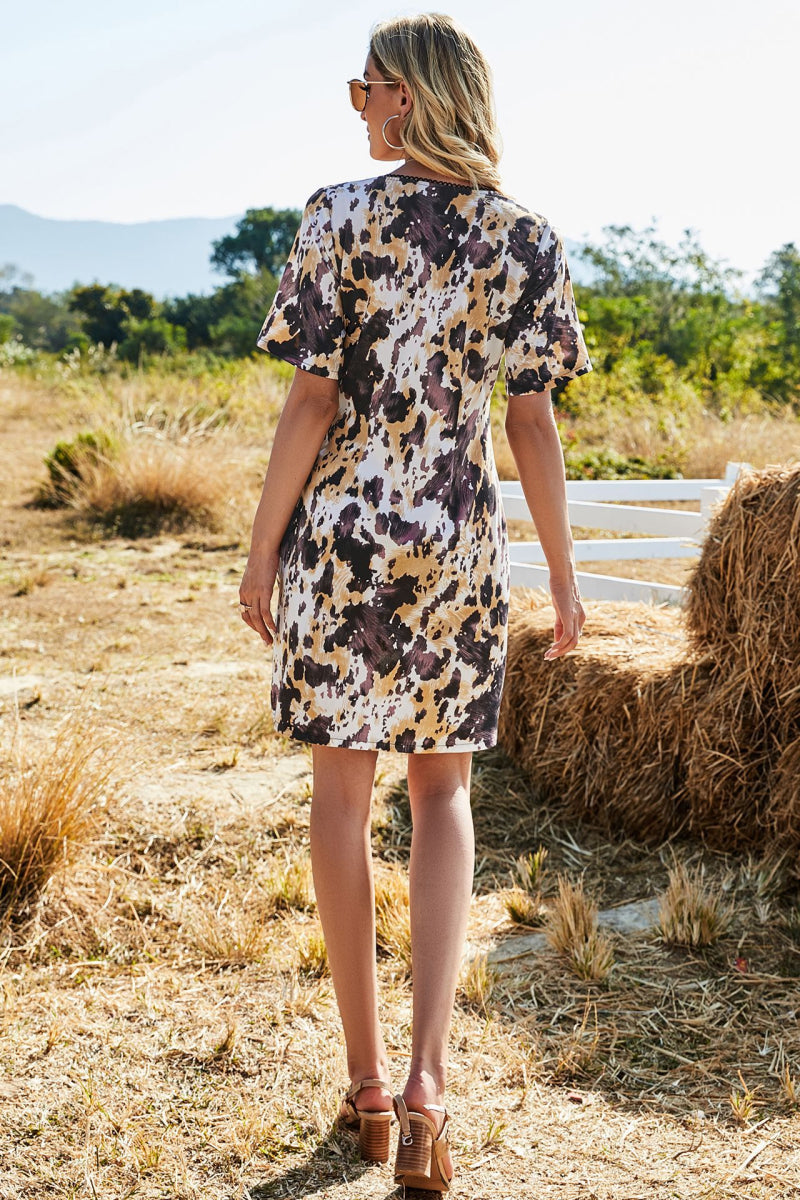 Ruched Bust Tie Dye Dress - Absolute Fashion 2020