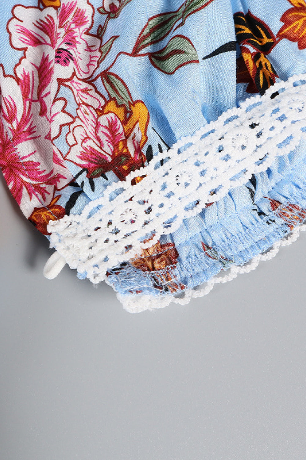 Floral Off Shoulder Long Sleeve Top