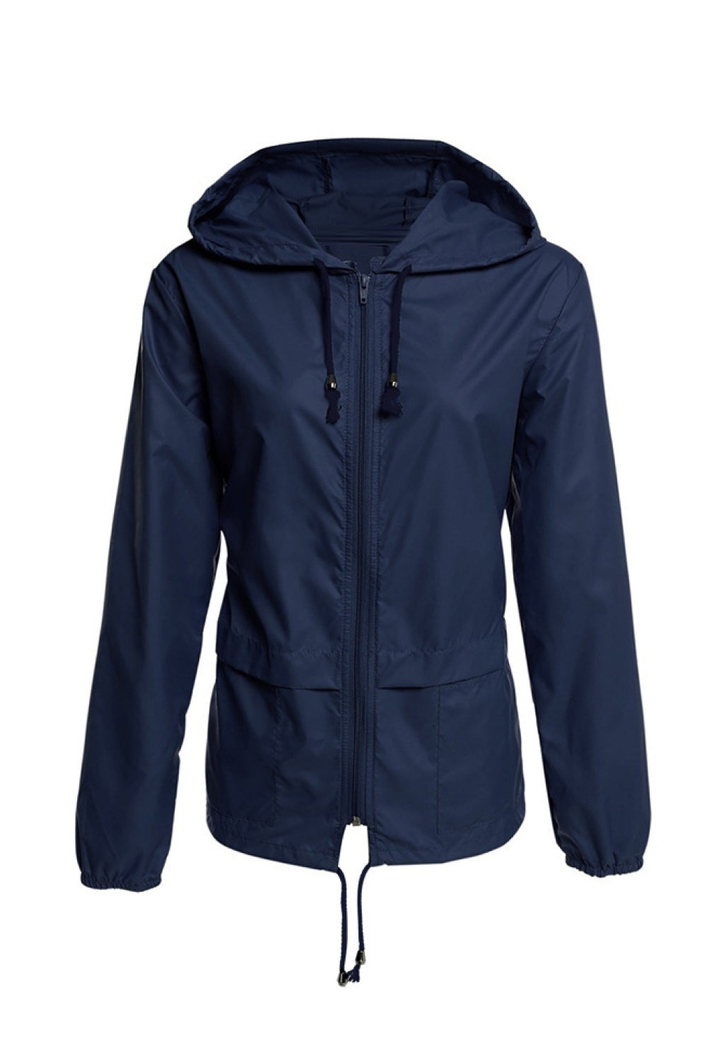 Zip-front Raincoat Windbreaker Jacket - Absolute Fashion 2020
