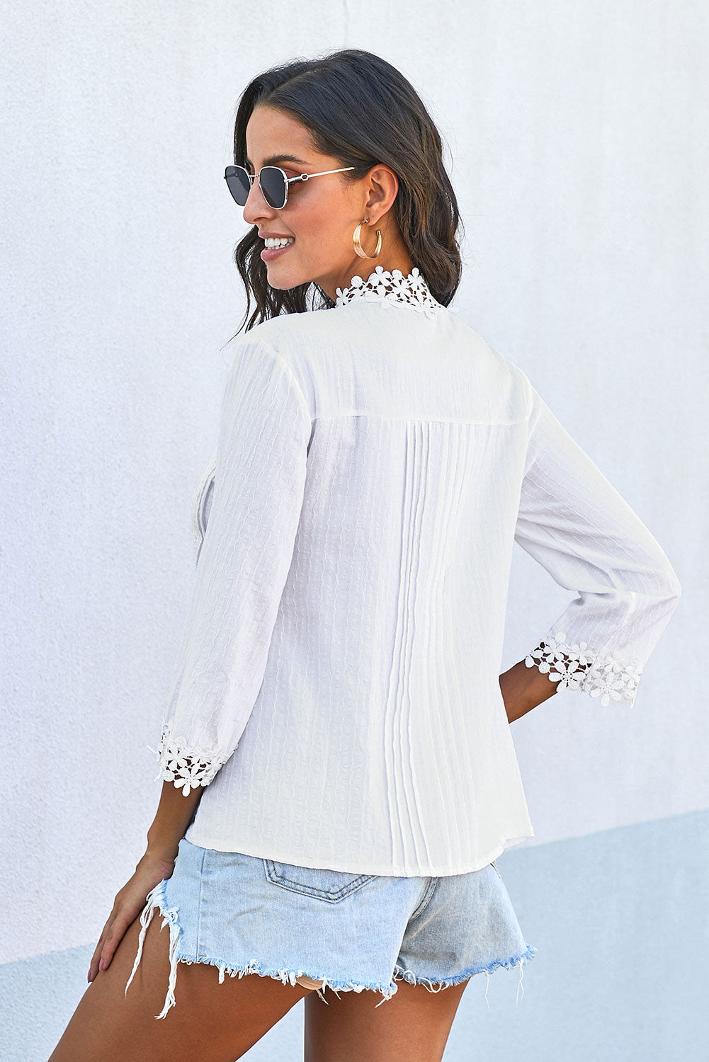 Crochet Lace Detail Top - Absolute Fashion 2020