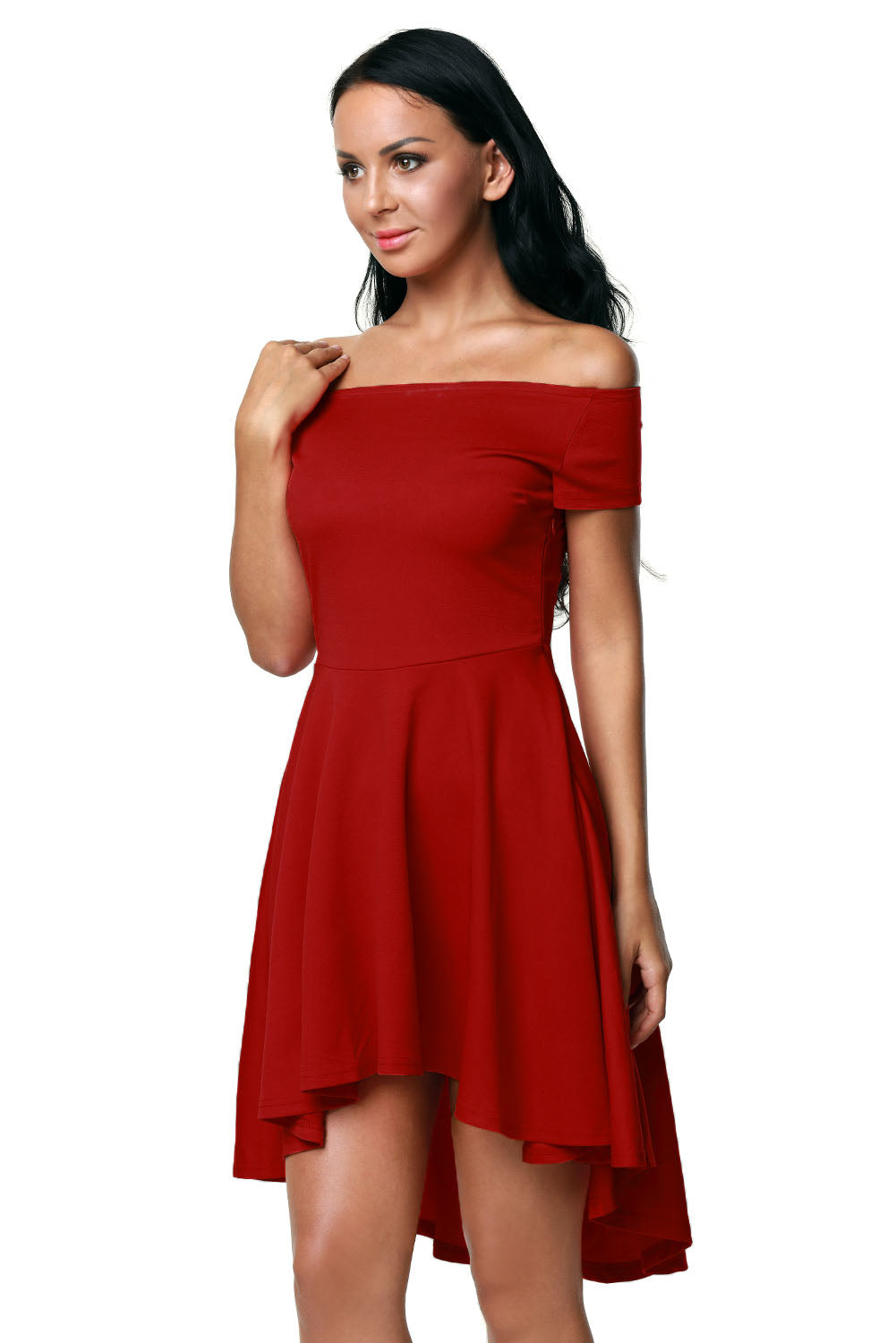 Burgundy All The Rage Skater Dress - Absolute Fashion 2020