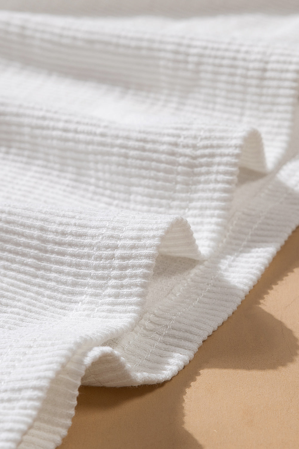 Button Detail Scoop Neck Ribbed Knit Top - Absolute Fashion 2020