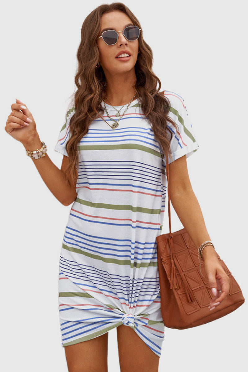 Striped T-Shirt Dress - Absolute Fashion 2020