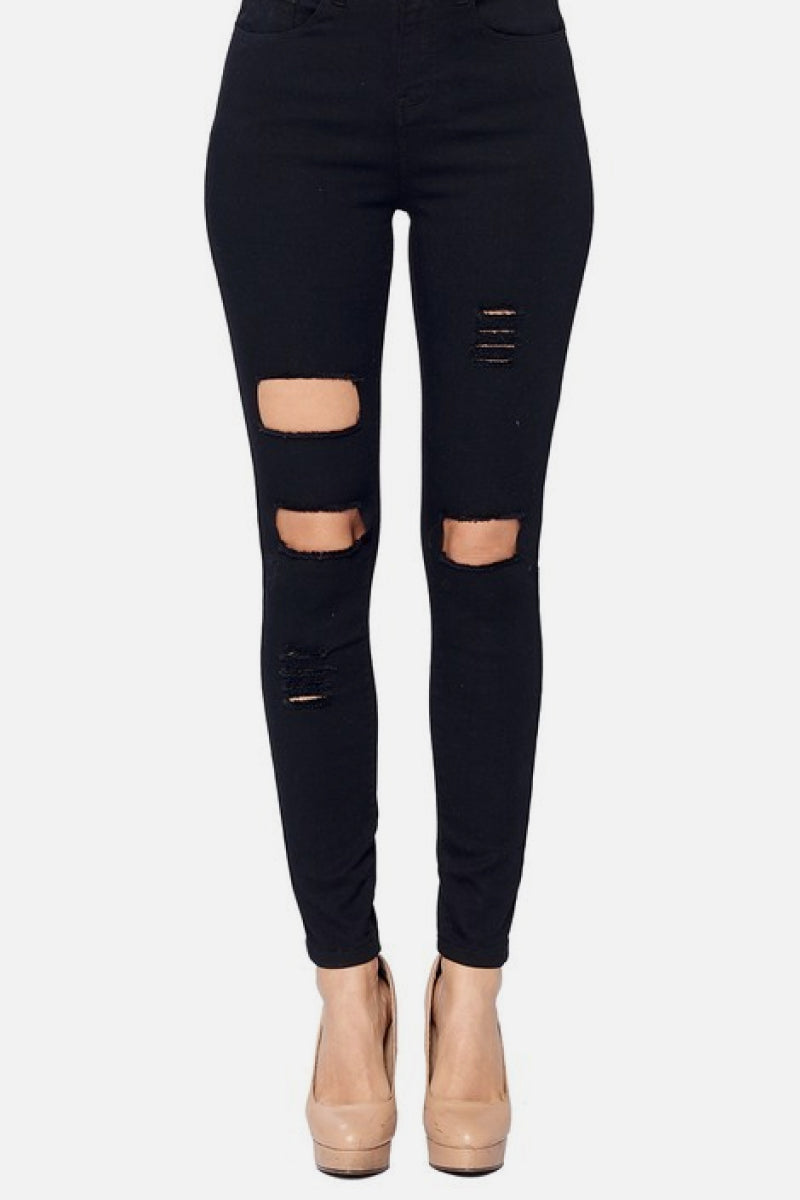 High-Rise Destroyed Jeans - Absolute Fashion 2020