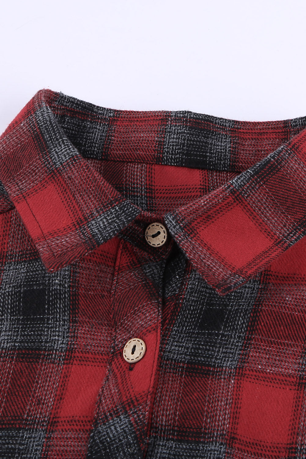 Cotton Blend Plaid Buttoned Shirt - Absolute Fashion 2020