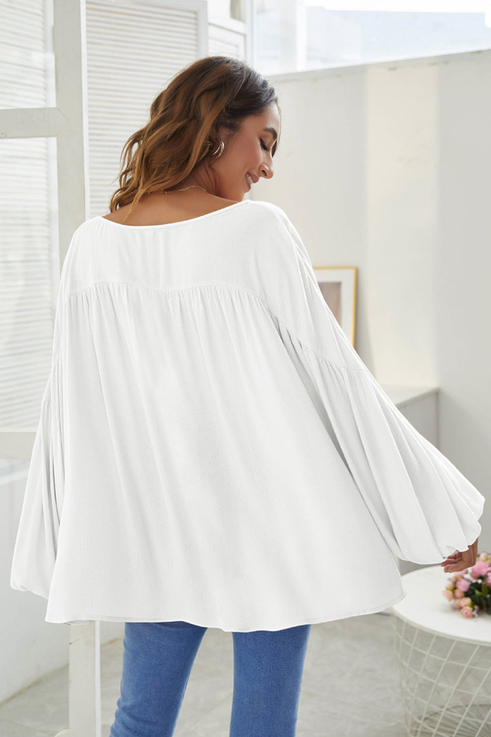 Flare Sleeve Drawstrings Top - Absolute Fashion 2020